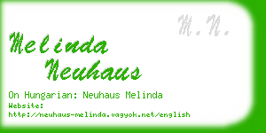 melinda neuhaus business card